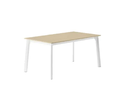 Tavolo da cucina Poseidone con paino in laminato e struttura in metallo di Veneta Cucine