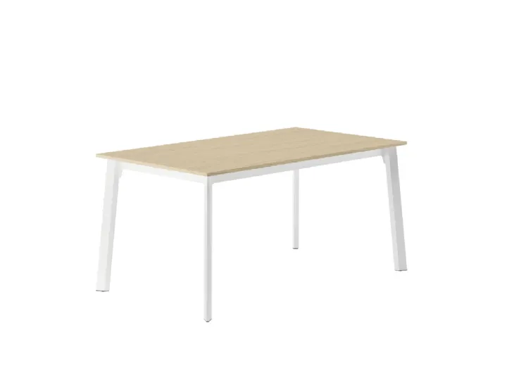 Tavolo da cucina Poseidone con paino in laminato e struttura in metallo di Veneta Cucine