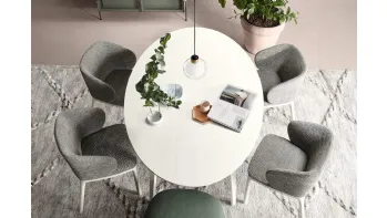 Tavolo Rea in Rovere Bianco di Novamobili