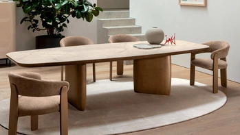 Tavolo Riverstone in ceramica di Calligaris