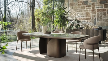 Tavolo fisso Twins in ceramica di Calligaris
