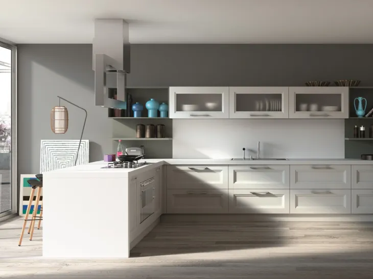 Cucina Classica con penisola Alba 08 di Essebi