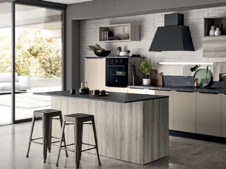 Cucina Moderna in laccato lucido Easy 019 di Ar-due