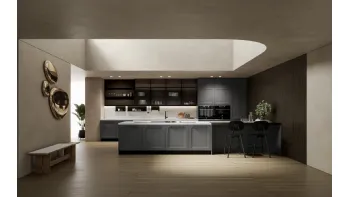 Cucina Moderna con penisola Meg 04 di Arredo3