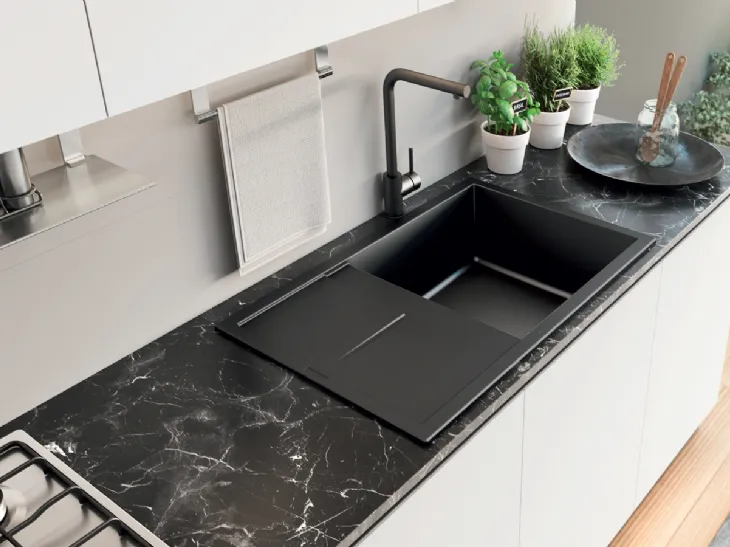 Cucina Moderna lineare Easy 016 di Ar-due