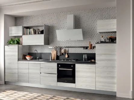 Cucina Moderna in polimerico meringa Easy 029 di Ar-due