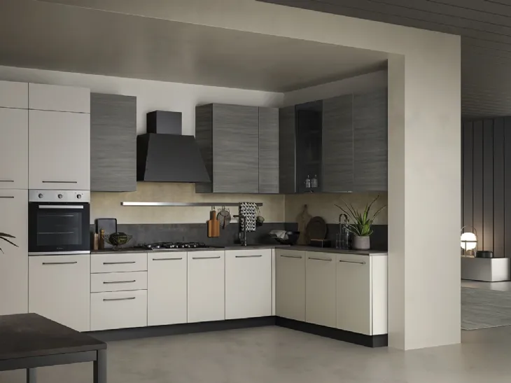 Cucina Moderna ad angolo in Pet Easy 031 di Ar-due