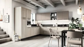 Cucina Moderna ad angolo effetto Rovere Easy 020 di Ar-due