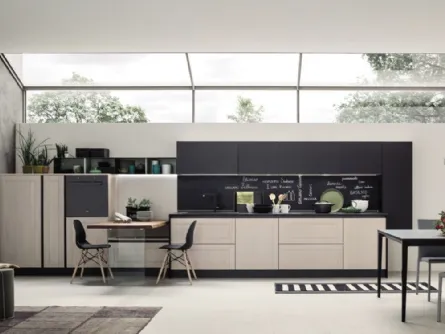 Cucina Moderna con penisola Eva Tinta Sale di Arrex
