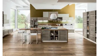Cucina Moderna Fiorella Matrix Steppa e Cemento Airone di Arrex