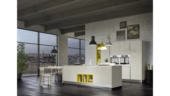 Cucina Moderna con isola Gloss composizione 01 di Essebi