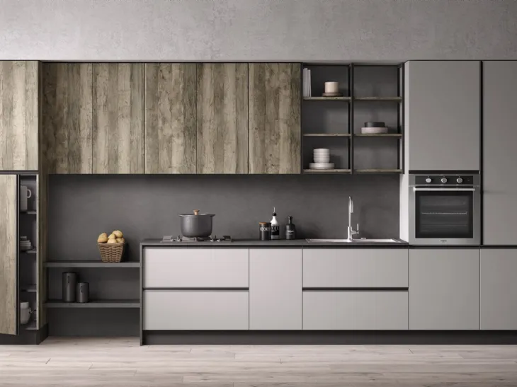 Cucina Moderna lineare Just24 04 di Essebi