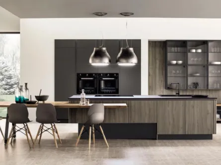 Cucina Moderna Primavera Origano con Isola di Arrex