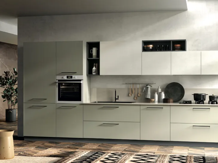 Cucina Moderna lineare Seta 05 di Essebi