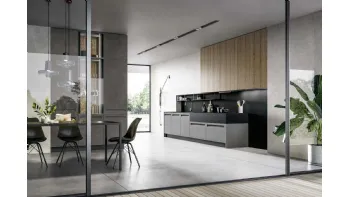 Cucina Moderna lineare Tekna 03 di Arredo3