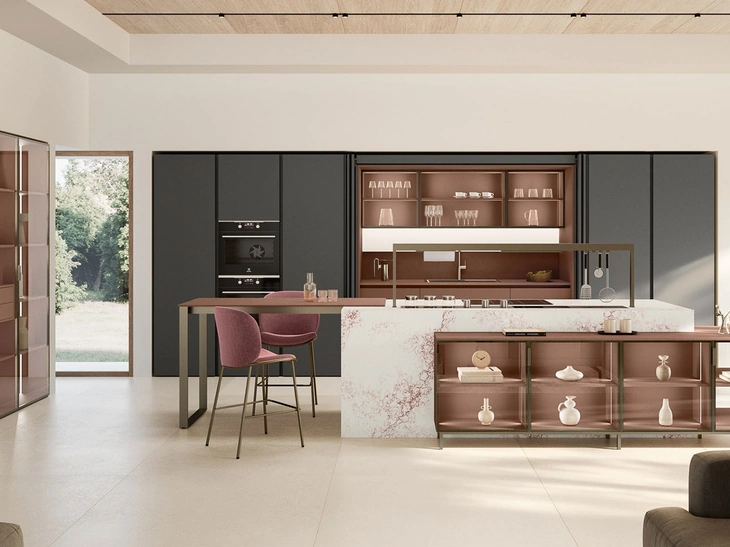 Cucina Moderna con isola Lounge 02 di Veneta Cucine