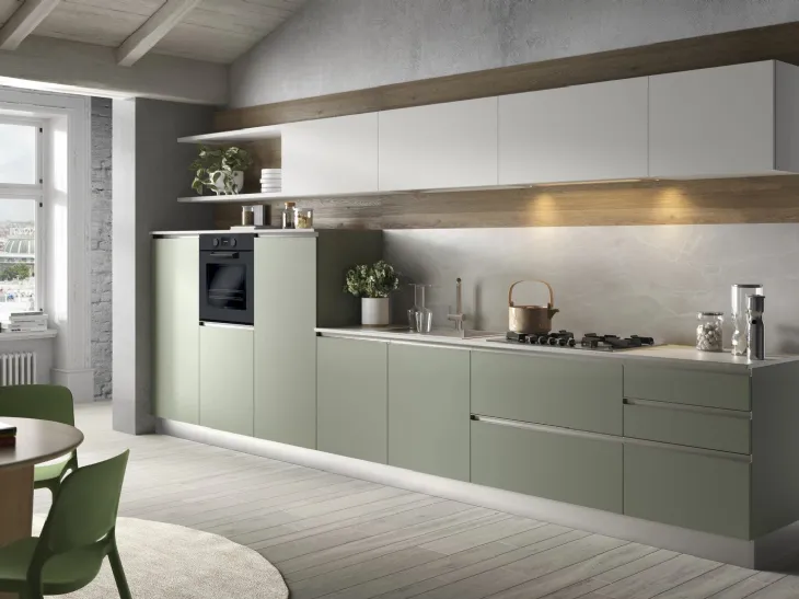 Cucina Moderna lineare York composizione 01 di Essebi