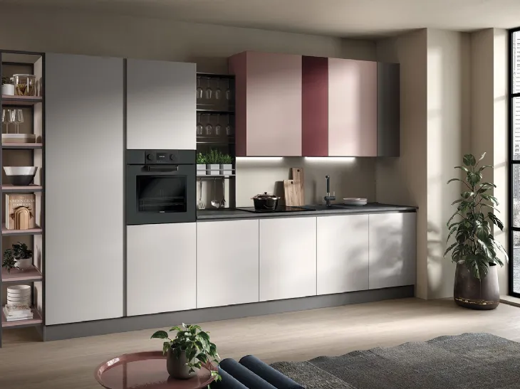 Cucina Moderna lineare York composizione 03 di Essebi