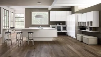 Cucina Moderna Zenzero Laccato Bianco di Arrex
