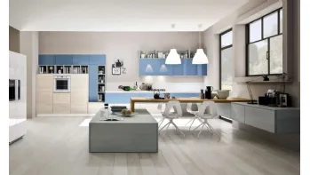 Cucina Zenzero Rovere Naturale e laccato Cielo di Arrex