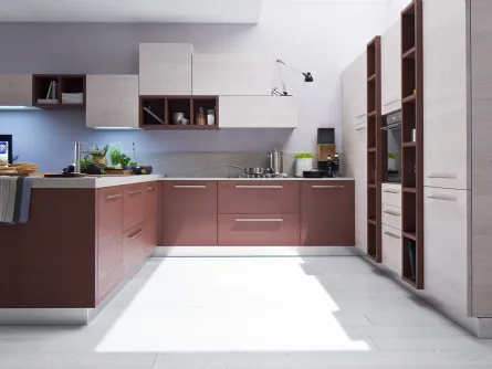 Cucina Moderna Zenzero Rovere Vinaccia di Arrex