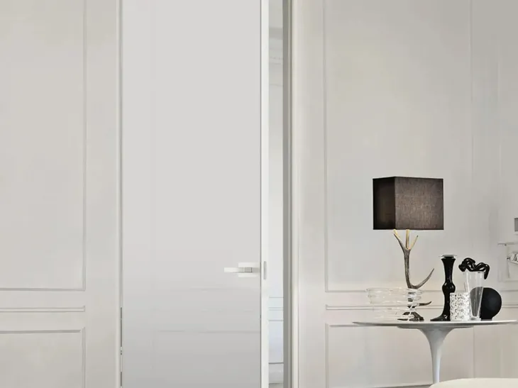 Porta per interni in vetro con telaio in alluminio Just Battente con Stipite di Doal