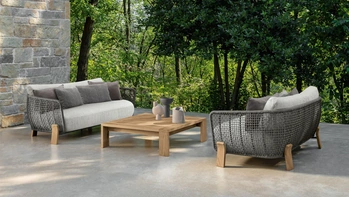 Arredo da esterno Argo Wood Love Seat di Talenti
