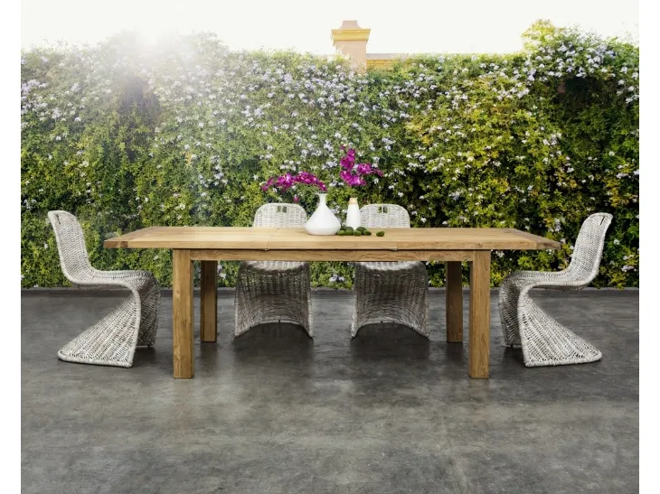 Tavolo da giardino Bounty in Teak Riciclato di Bizzotto