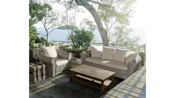 Divano da giardino Coba in fibre naturali di Bizzotto
