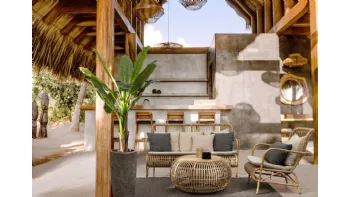 Arredo da esterno Florisel in alluminio effetto rattan di Bizzotto