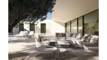Arredo da esterno Infinity in alluminio e tessuto di Bizzotto