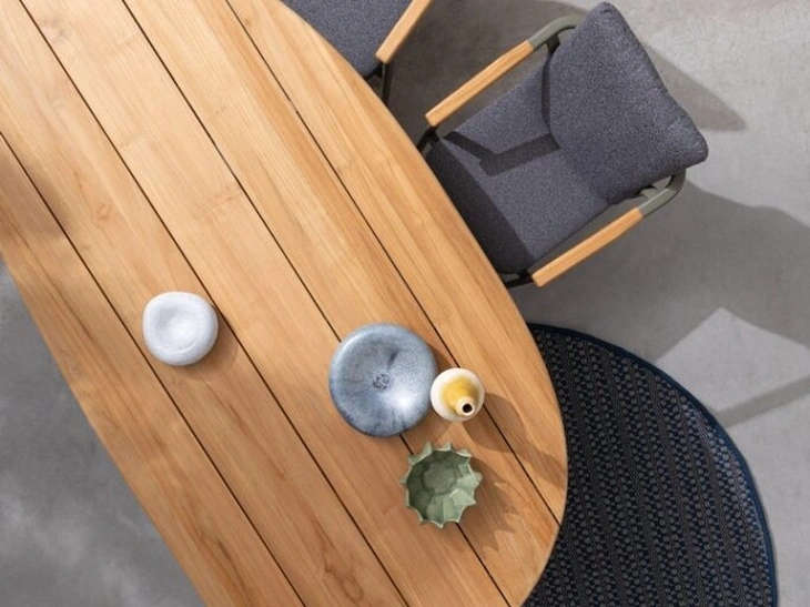 Titus Tavolo in teak di Bizzotto