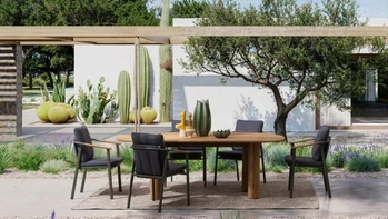 Titus Tavolo in teak di Bizzotto