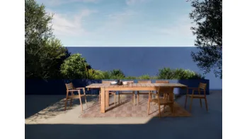 Tavolo Zorritos in teak riciclato di Bizzotto
