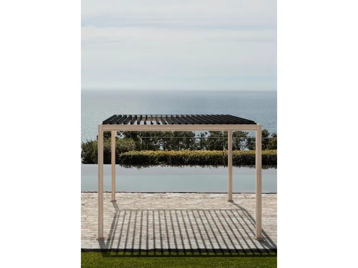 Pergola Ocean Natural Antracite a isola di Bizzotto