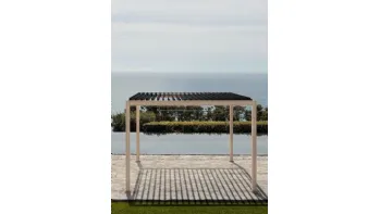 Pergola Ocean Natural Antracite a isola di Bizzotto